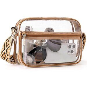 Small Designer Crossbody 5-clearbrown Bag Women Cell Phone Purse Shoulder Wallet